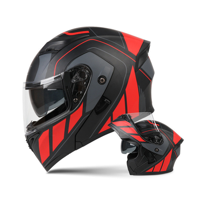 Erschwinglicher Motorradhelm aus weißen Kohlenstofffasern für 57-58 cm Kopf-Ultimativschutz
