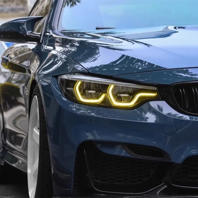 Andere Farben Zitronengelb Engel Augen DRL LED Scheinwerfer für BMW F80 M3 F32 F82 M4 F36