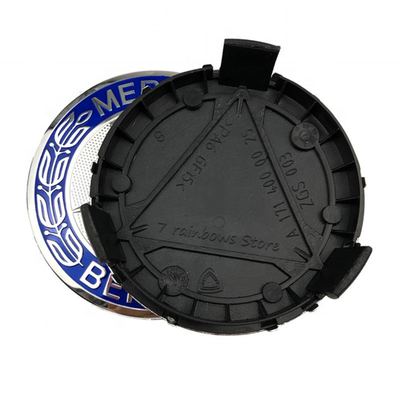 Schwarz Blau 75mm Räder Ränder Hub Kappen Räder Mittelkappen Für Mercedes Benz A1714000025
