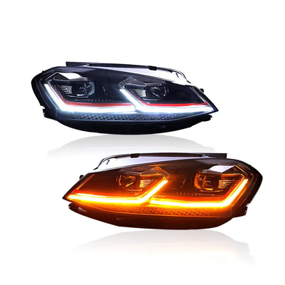 Erleben Sie die neuesten LED Typ 7.5 Style Sequential Scheinwerfer für VW Golf Mk7 2013-2020