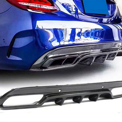 Erweitern Sie Ihren Mercedes Benz W205 C250 Sport mit Carbonfaser-Rückstoßfänger Diffusor Lippen