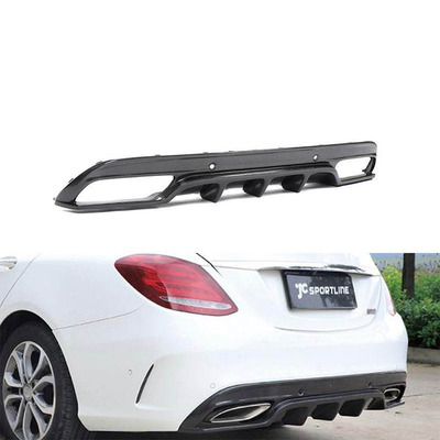 Erweitern Sie Ihren Mercedes Benz W205 C250 Sport mit Carbonfaser-Rückstoßfänger Diffusor Lippen