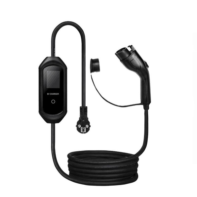16A Tragbares EV-Ladegerät Typ 1 Ladestation mit rotem LED-Anzeiger und Kabel