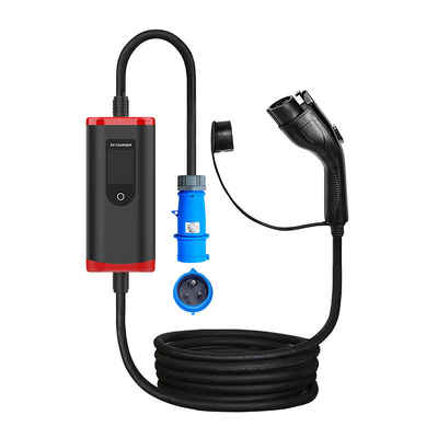 Portable IP65 8A-32A Verstellbares Ladesystem für Elektrofahrzeuge Typ 1 mit 2000V Standing Voltage