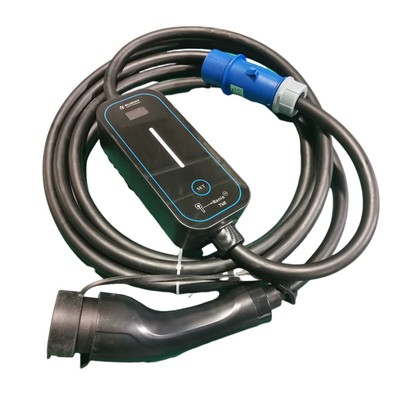 GBT-Portable EV-Ladegerät Typ1/Typ2 Elektrofahrzeuge mit 16A/32A verstellbarem Strom