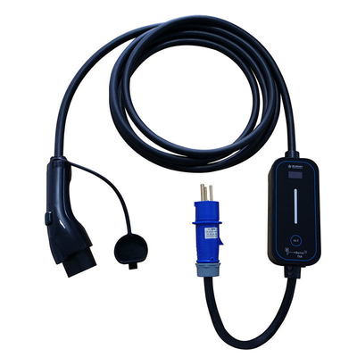 GBT-Portable EV-Ladegerät Typ1/Typ2 Elektrofahrzeuge mit 16A/32A verstellbarem Strom