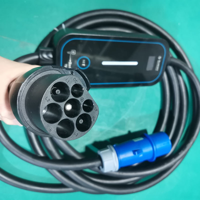 GBT-Portable EV-Ladegerät Typ1/Typ2 Elektrofahrzeuge mit 16A/32A verstellbarem Strom