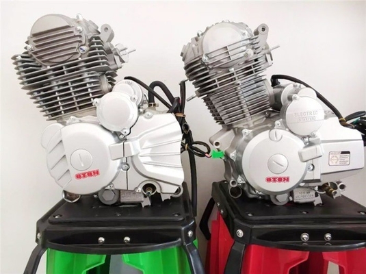 Kosten Verkauf 43.5*38.5*52cm Motorradmotor mit weißem Abgassystem