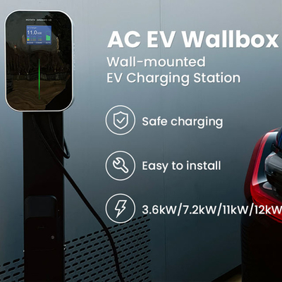 IP66 Wasserdichte 16A 3-Phasen-Laufladestationen Typ 2 für Elektrofahrzeuge mit 11 kW-Ladegerät