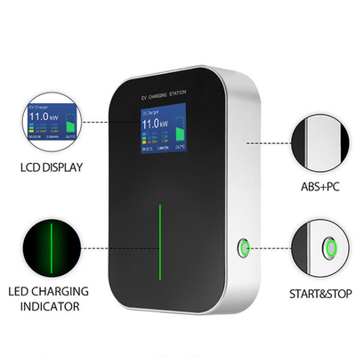 IP66 Wasserdichte 16A 3-Phasen-Laufladestationen Typ 2 für Elektrofahrzeuge mit 11 kW-Ladegerät