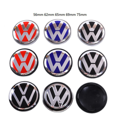 Volkswagen Fahrzeug Räder Mitte Abdeckung in Kunststoff 68mm 56mm mit Blau kundenspezifisches Design