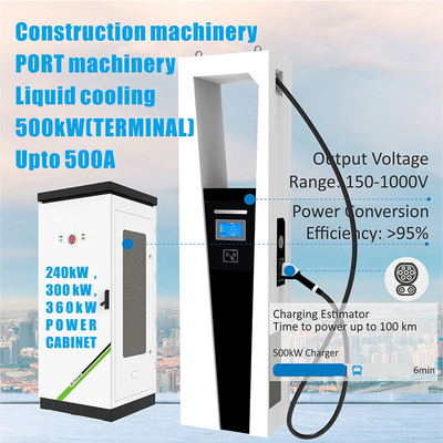 Eingangsfrequenz 40-60Hz Ausgangsstrom 500A Split-Typ EV Ultra-Schnellladestation
