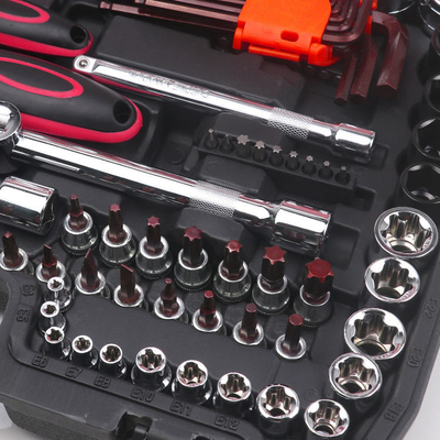 Automobilreparatur 151PCS Werkzeugbox für Autos 12pt 6pt Steckdosensatz Werkzeugkits Werkzeug für Autoreparatur