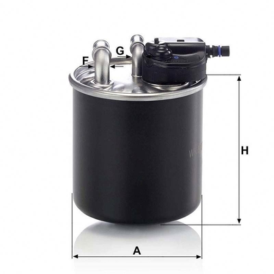 Brennstofffilter A6420906352 6420906352 WK820/15 Schwarz für Ersatz/Reparatur