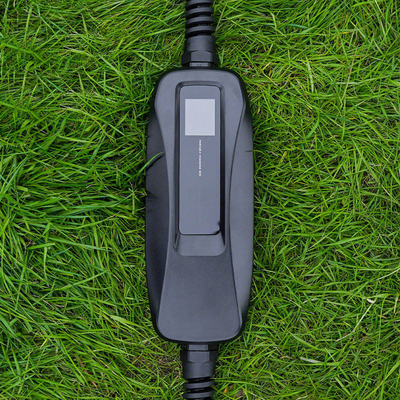 32A Typ1/Type2 tragbare EV-Ladebüro für Nissans LEAF Ladekabel Schwarz