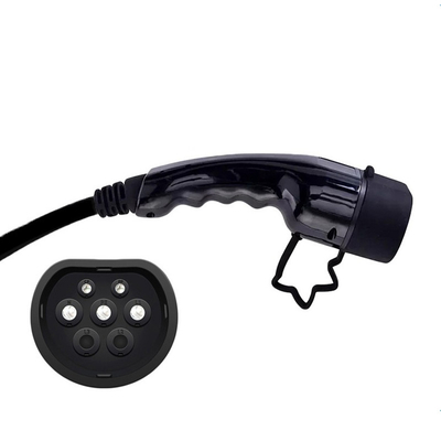 110V-240V Wechselstrom Typ 2 Elektroauto Portable EV Ladegerät mit Stromverstellbarer Schuko Steckdose