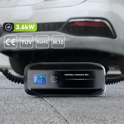 16A 3.6Kw Typ 1/Typ 2 Portable EV-Ladegerät für Elektrofahrzeuge