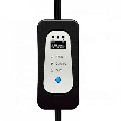 Portable EV-Ladegerät 16A Typ2 Elektroauto-Ladegerät mit Eingangsspannung 110V-240V Wechselstrom