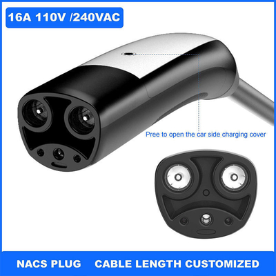 Energiefahrzeuge Elektrofahrzeuge Portable Ev-Ladegeräte Anschlüsse für Nacs 110-240V AC / 500V DC