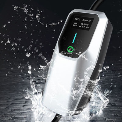 Einphasiges tragbares EV-Ladegerät mit Ausgangsstrom 6A-8A-10A-13A-16A-20A-24A-32A