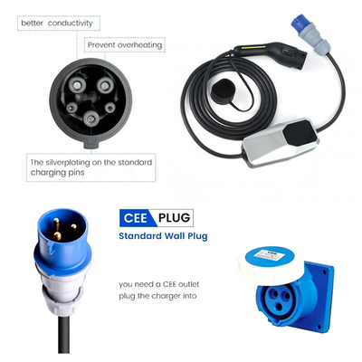 6A-8A-10A-13A-16A-20A-24A-32A Ladegerät für Elektrofahrzeuge Typ 1 Betriebstemperatur -30C 50C