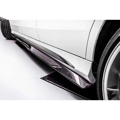 225*20*24cm Kohlenstofffaser Seitenschutz-Seitenrock für Mercedes Benz W205 C205 Sport