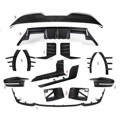 Prepreg Trockene Kohlenstofffaser M2 G87 Stoßfänger Trim Body Kit MP Stil Design Für BMW Versorgung