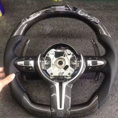 BMW F10 F30 E60 E90 G30 E46 E92 Lenkrad mit Kohlenstofffaser und schwarzem Leder
