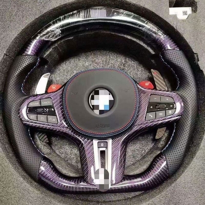 BMW F10 F30 E60 E90 G30 E46 E92 Lenkrad mit Kohlenstofffaser und schwarzem Leder