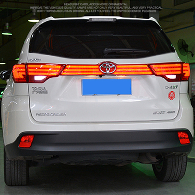 2015-2017 Anwendbares Jahr Modifizierte kontinuierliche Led-Heckleuchte für Toyota Highlander