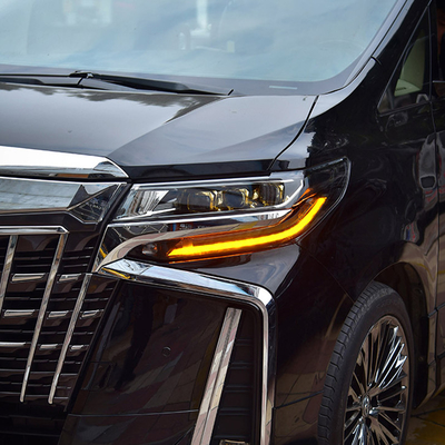 Modifizierte japanische Version Drei-Augen-LED-Linsen Scheinwerfer für Toyota Alphard Perfect Fit