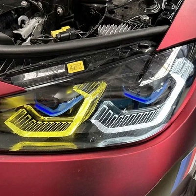 Zitronengelb DRL-LED-Modulbrett für BMW M3 G80 M4 G82 Laser Scheinwerfer