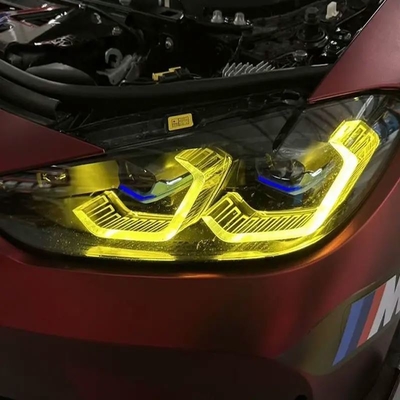 Zitronengelb DRL-LED-Modulbrett für BMW M3 G80 M4 G82 Laser Scheinwerfer
