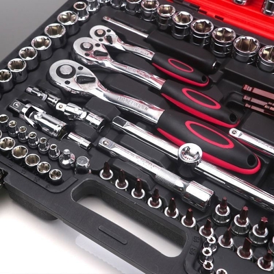 Personalisierte tragbare kleine Mini-Werkzeugbox 12Pt 6Pt Steckdosensatz Werkzeugkits für die Reparatur von Automobilen