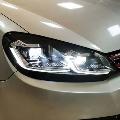 Golf 6 Scheinwerfer 2009-2012 LED Projektor Linse Dynamisches Signal Drl Automotive Zubehör
