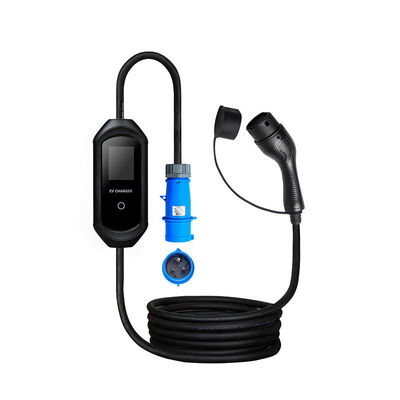250 V max. Eingangsleistung Portable, verstellbarer Strom Typ 1 EV-Ladegerät LED-Displaystation