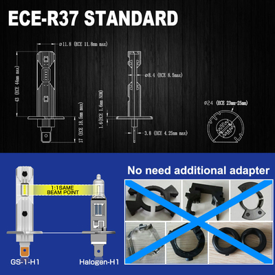 80W Led-Fahrlicht H4 H7 H11 9005 Led-Fahrlichtlampen zum Ersetzen/Reparaturzweck