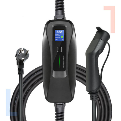 32A Portable Fast Easy EV Car Charger für Zuhause Widerstandsspannung 2000V IP-Bewertung IP66